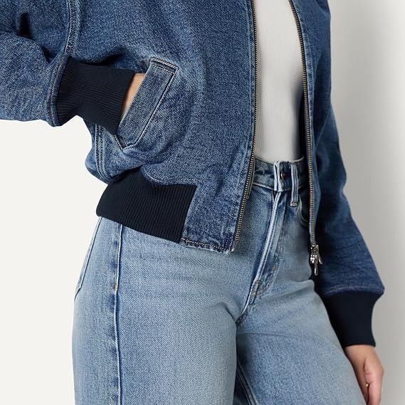 Denim Bomber Jacket image 5